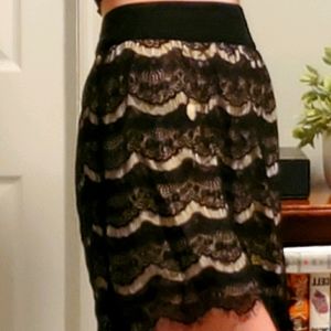 Heart Crush lace layered skirt